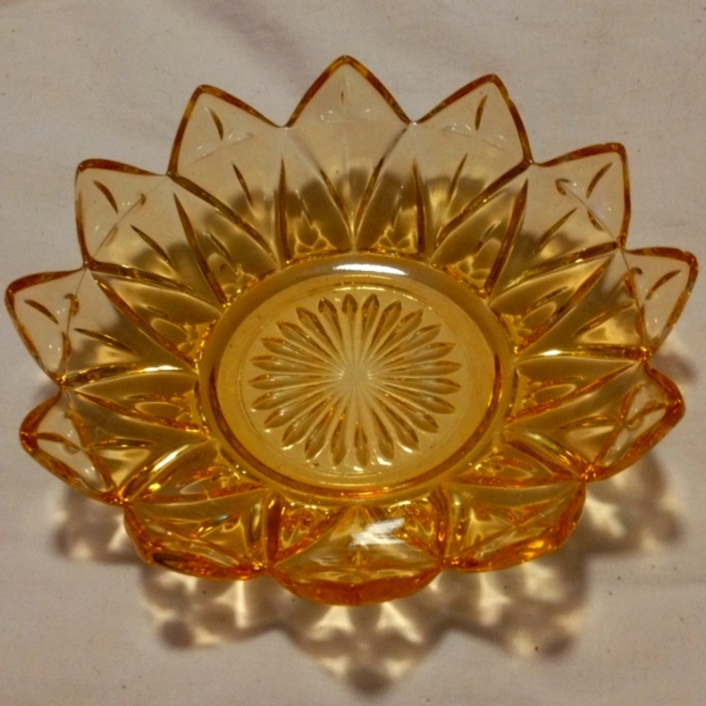 Vintage Depression Glass Dish